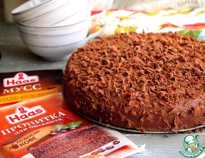 Рецепт: Шоколадно-творожный торт