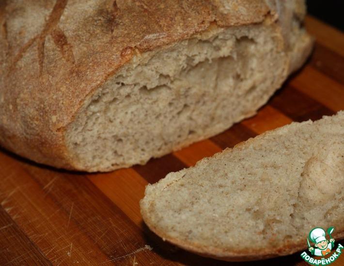 Рецепт: Домашний ржано-пшеничный хлеб в духовке