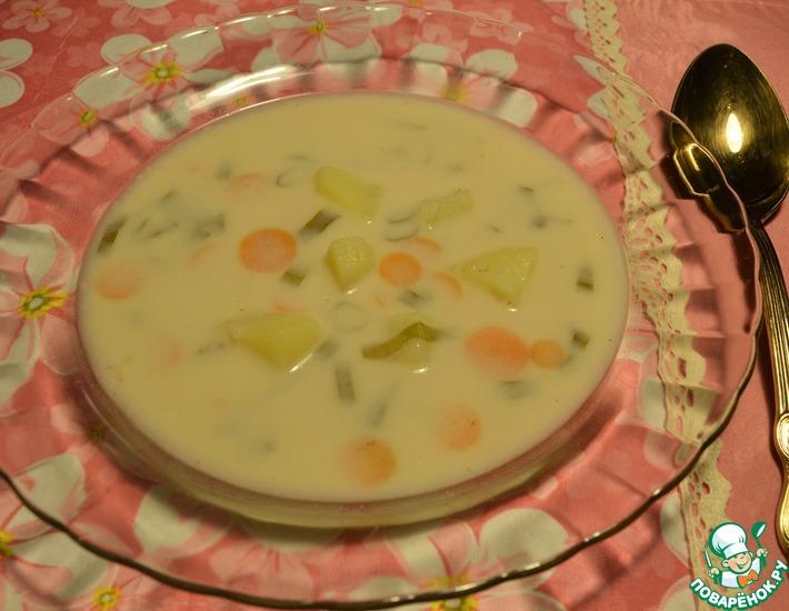 Рецепт: Сырный суп с гречневыми хлопьями