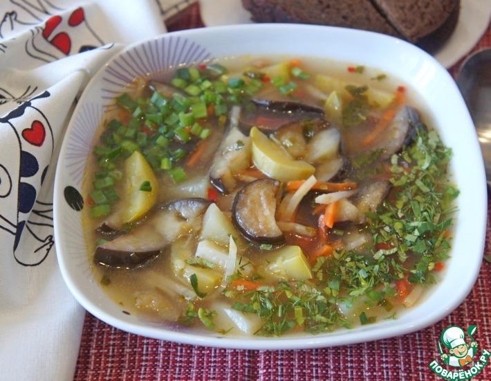 Рецепт: Овощной суп Лето