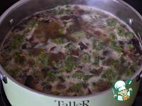 Суп грибной с зелеными клецками ингредиенты