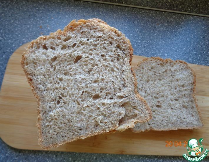 Рецепт: Чесночный хлеб на цельной муке