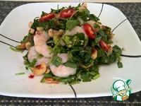 Тайский креветочный салат с базиликом ингредиенты