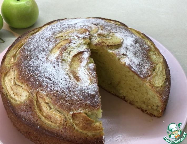 Рецепт: Яблочный пирог на скорую руку Праздничный