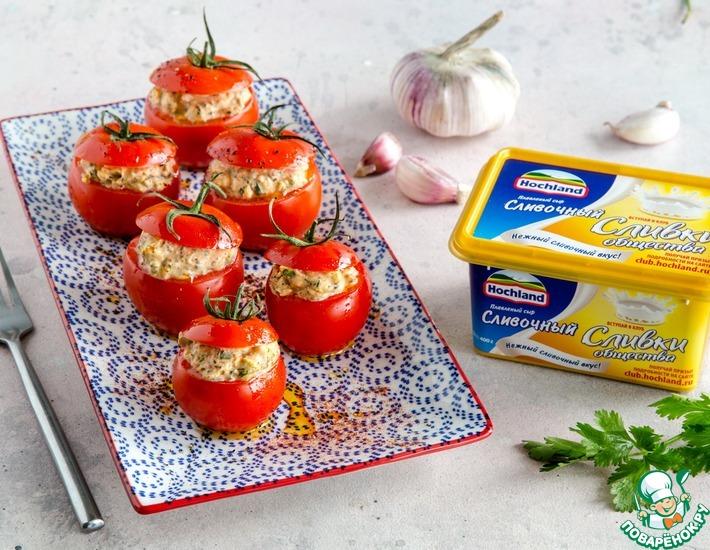 Рецепт: Бакинские помидоры, фаршированные острым сыром