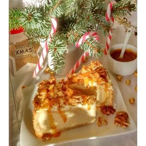 Рождественский орехово-творожный пирог