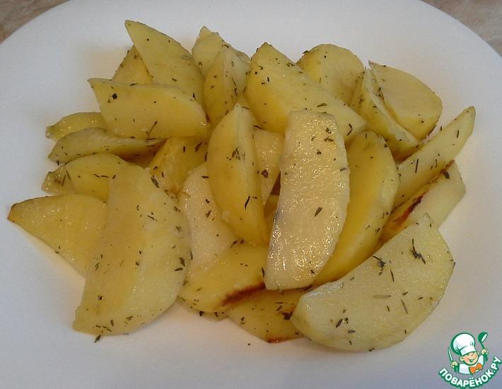Рецепт: Картофель с тимьяном в рукаве