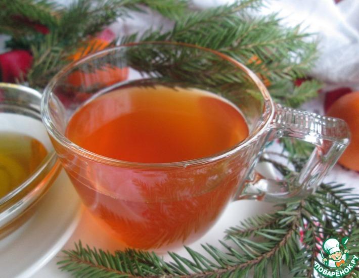 Рецепт: Мятно-мандариновый чай