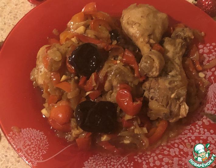 Рецепт: Курица с черносливом