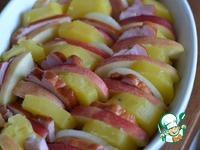 Запеканка картофельная с яблоками и орехами ингредиенты