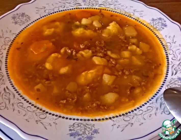 Рецепт: Зимний суп с ньокки-галушками