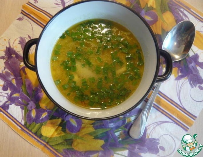 Рецепт: Суп с лапшой из манной крупы