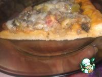 Пицца дрожжевая с грибами и мясом ингредиенты
