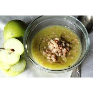Суп-пюре кабачково-яблочный с перловкой