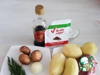 Жареный картофель с мясом и грибами ингредиенты