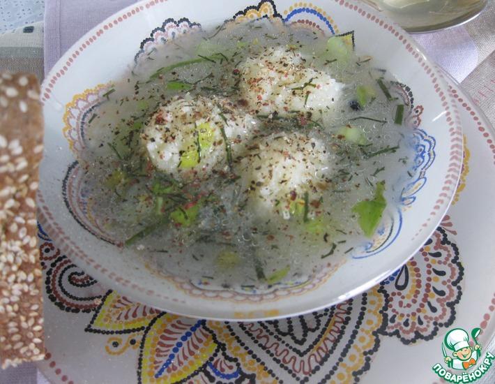 Рецепт: Овощной суп с клецками из кус-куса