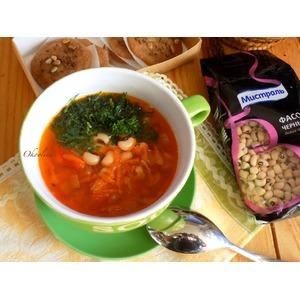 Постный фасолево-томатный суп