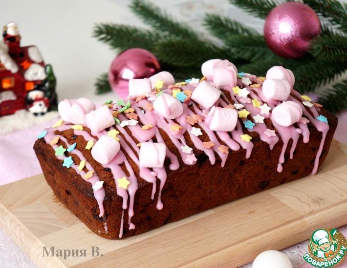 Рецепт: Рождественский кекс с клюквой и вишней