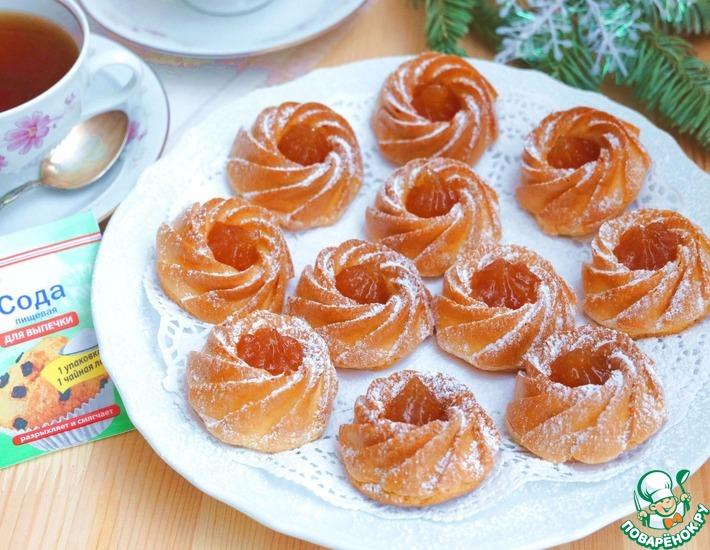Рецепт: Индийские пирожные с абрикосовым джемом