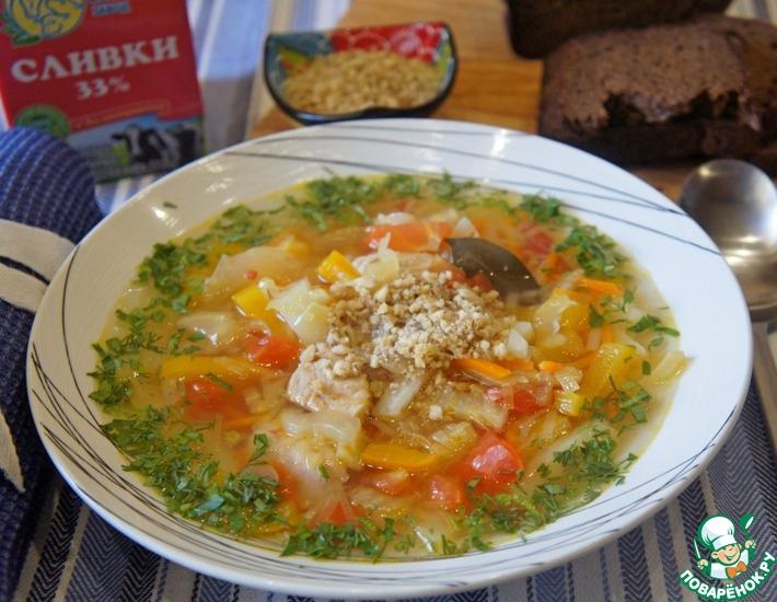 Рецепт: Овощной суп с фенхелем и орехами