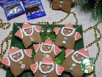 Пряное шоколадное печенье Деды Морозы ингредиенты