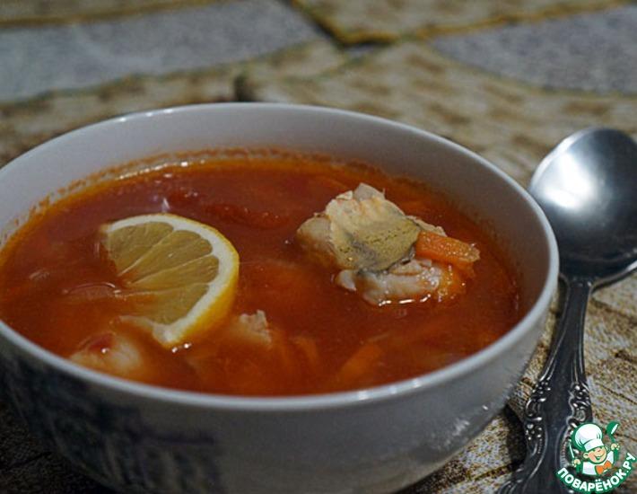 Рецепт: Суп томатный с судаком