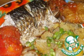 Рецепт: Рыба по-болгарски с чесноком
