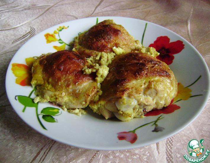 Рецепт: Курица в яично-горчичном маринаде