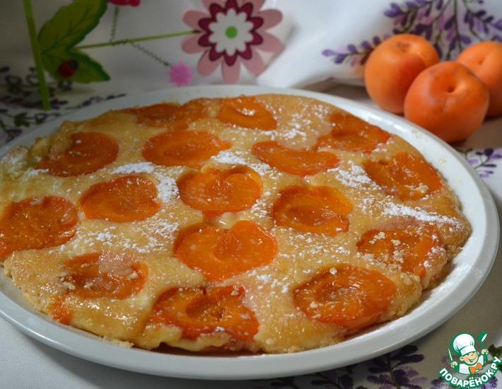 Рецепт: Перевернутый абрикосовый пирог