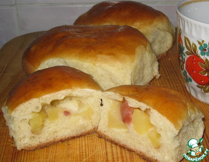 Рецепт: Печёные пирожки с персиком