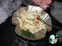 Крабовый салат с яичными блинчиками ингредиенты