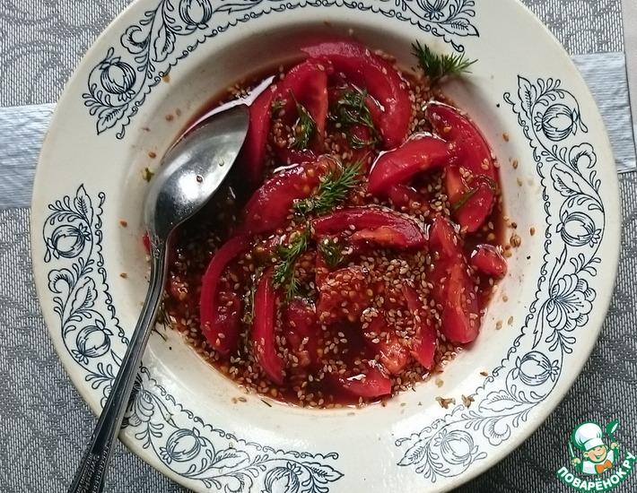 Рецепт: Простейший салат из помидоров