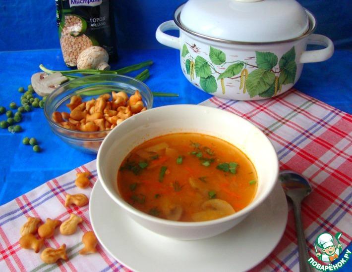 Рецепт: Гороховый суп с томатной пастой