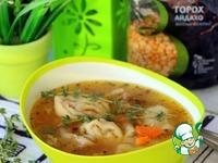 Гороховый суп с чесночно-беконовыми рулетами ингредиенты