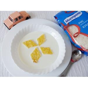 Молочный суп с запеченным рисом