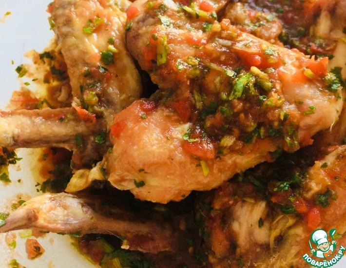 Рецепт: Куриные крылья с лаймовым соусом