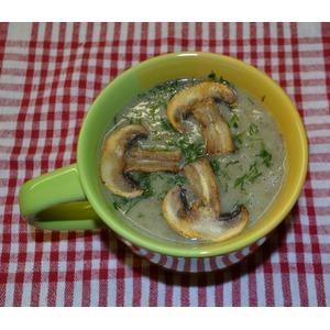 Капустно-гречневый суп-пюре с грибами