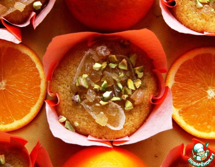 Рецепт: Апельсиновые кексы из манной крупы