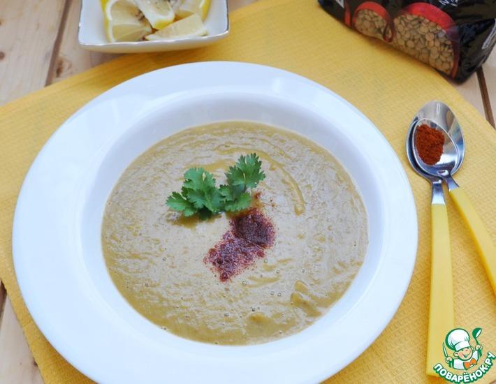 Рецепт: Палестинский суп из чечевицы и тыквы