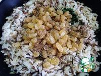 Рис с изюмом и шпинатом ингредиенты