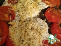 Глазунья с помидорами, чесноком и сыром ингредиенты