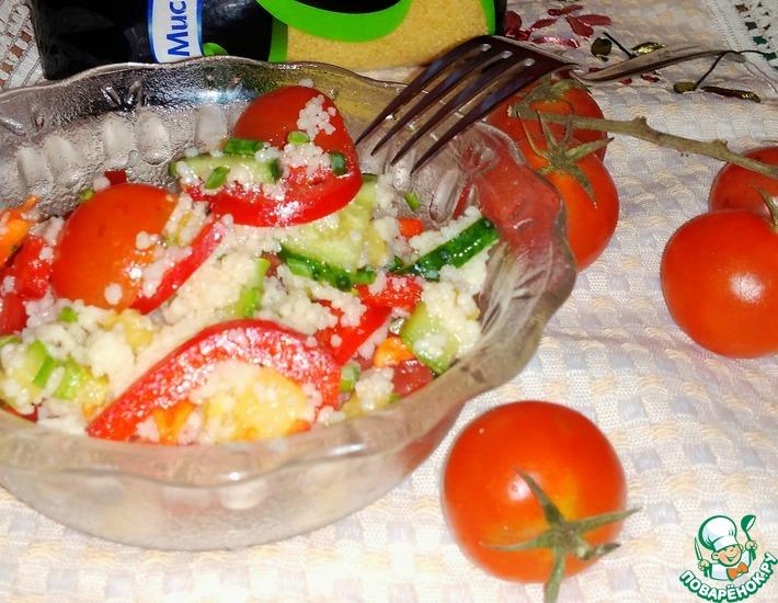 Рецепт: Салат с кус-кусом и овощами