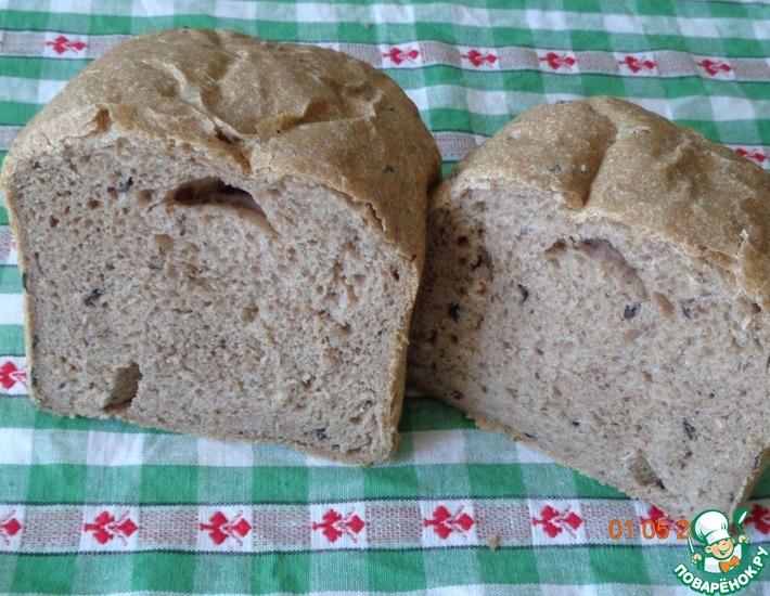 Рецепт: Хлеб с маслинами в хлебопечке