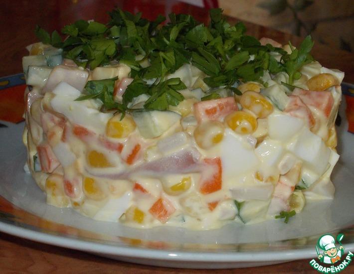 Рецепт: Салат из кальмара