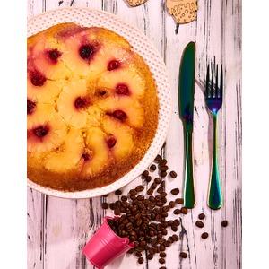 Перевернутый вишнево-ананасовый пирог