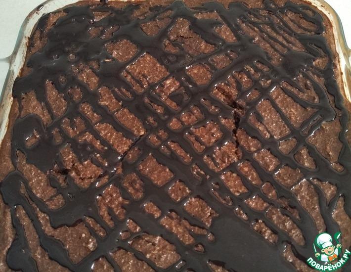 Рецепт: Шоколадно-творожная запеканка с печеньем