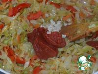 Солянка с рисом и купатами ингредиенты