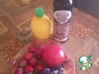 Салат с клубникой, томатами и базиликом ингредиенты