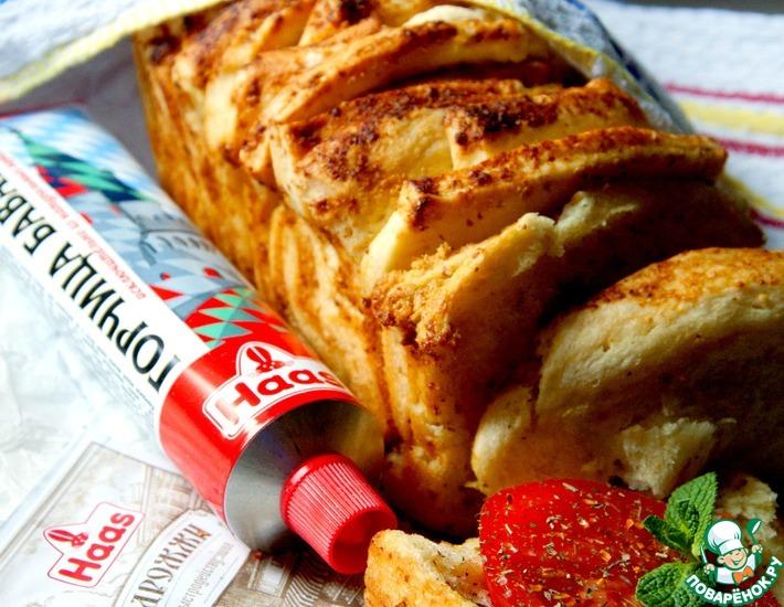 Рецепт: Итальянский хлеб Гармошка с горчицей