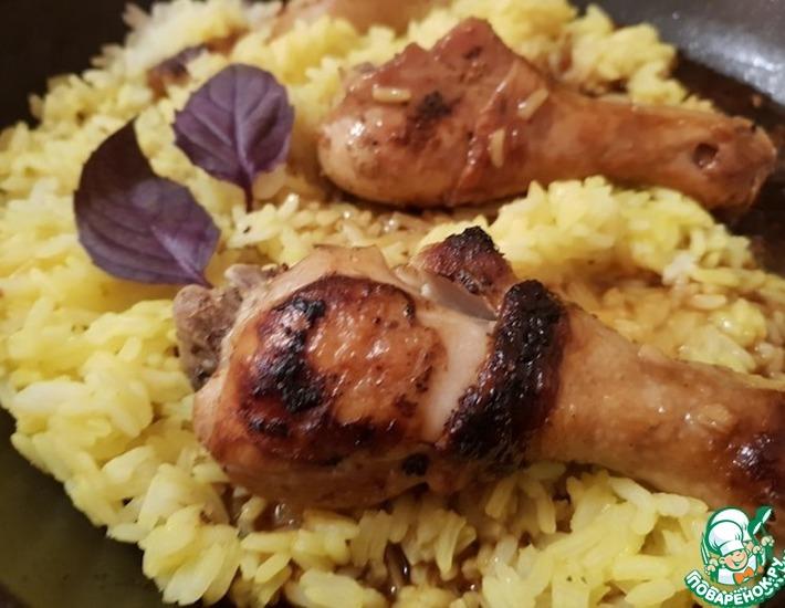 Рецепт: Куриные окорочка с рисом